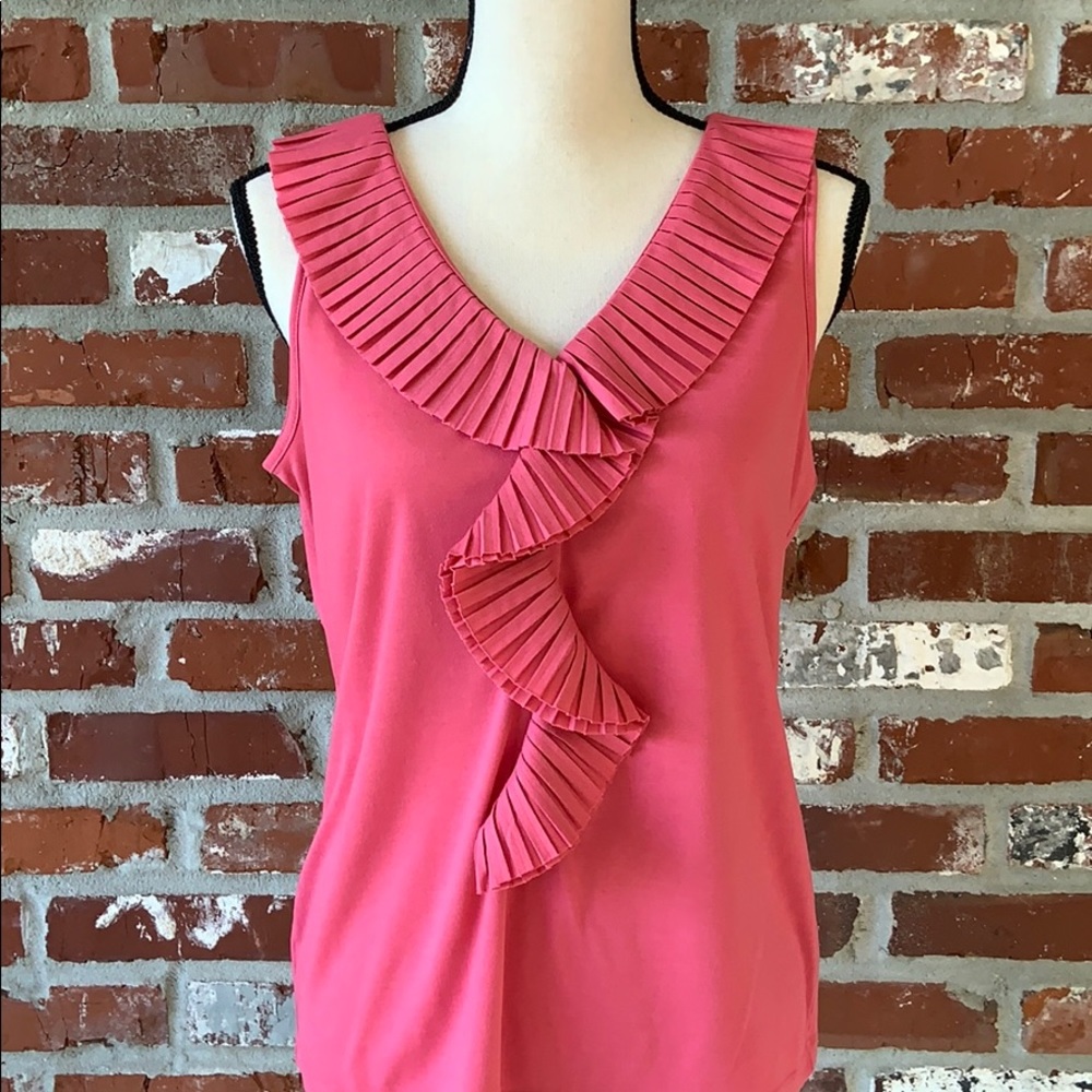 149. Talbots knit top with ruffle detailing. - Picture 2 of 3